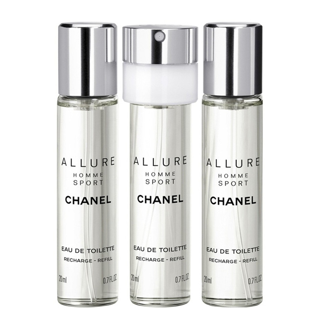 Apa de toaleta pentru barbati Chanel, Allure Homme Sport, 3 x 20 ml