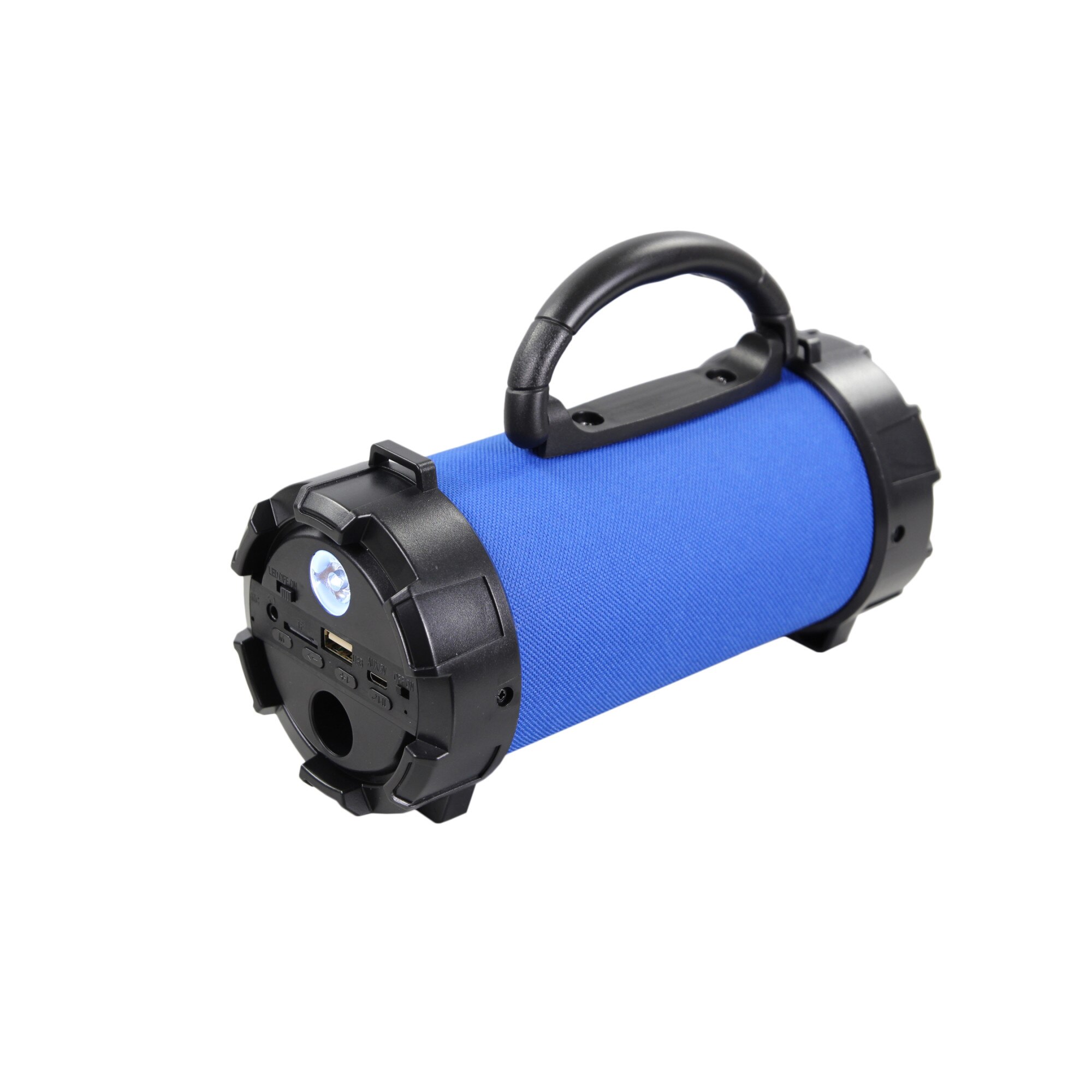 Boxa Portabila Wireless F-18, Bluetooth, Lanterna LED, Suport TF Card, FM, Albastra