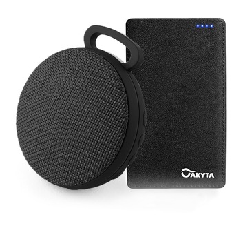 Boxa bluetooth Akyta AB-185, 3W, negru, cu power bank 4000 mah pentru functionare indelungata Boxa bluetooth Akyta AB-185, 3W, negru, cu power bank 4000 mah pentru functionare indelungata