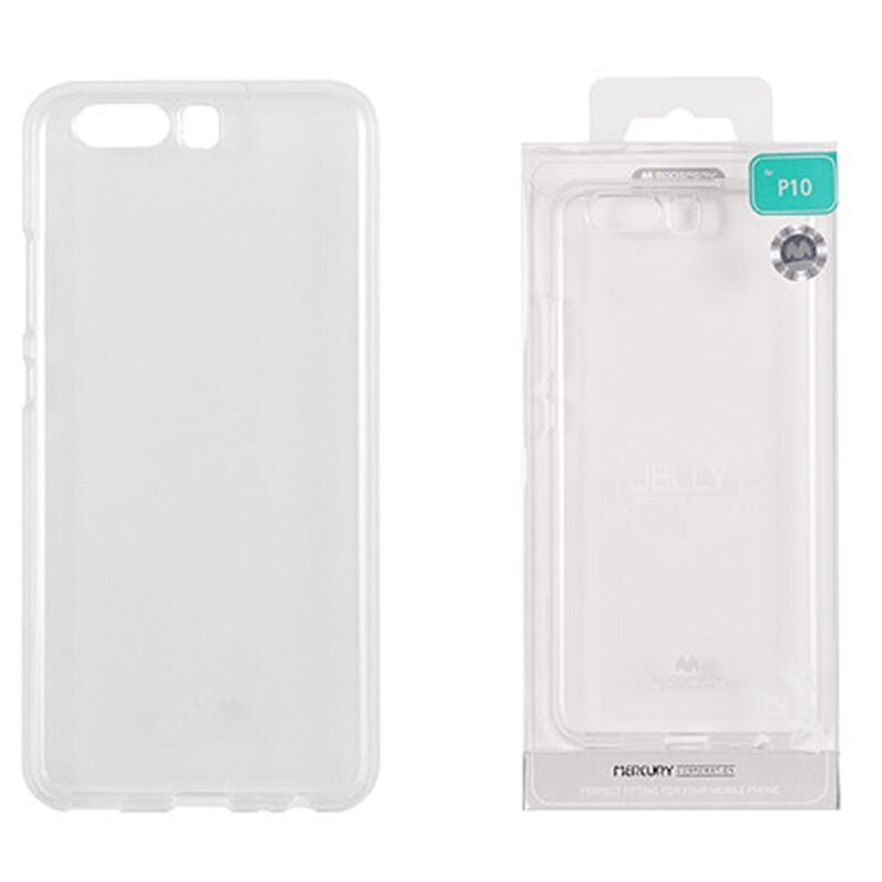 Husa de protectie Mercury Transparent Jelly pentru Huawei P10, TPU, Transparent