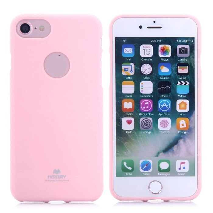 ​​​​​​​Husa de protectie Mercury Softjelly, Iphone 6S, Roz dechis