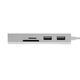 Адаптер HUB Combo алуминий 5 в 1 SD/TF, Dual USB, Ethernet Rj45 - Phuture®