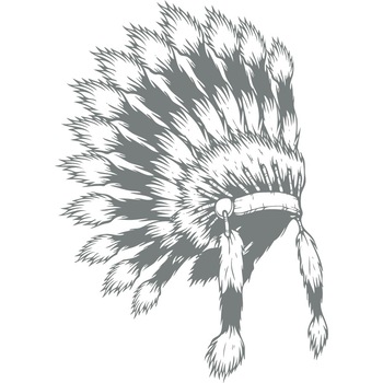 Simbol indian - Sticker Decorativ - Gri Metal - 80 x 113 cm Simbol indian - Sticker Decorativ - Gri Metal - 80 x 113 cm