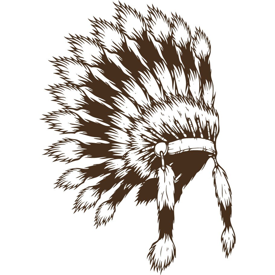 Simbol indian - Sticker Decorativ - Choco - 107 x 150 cm