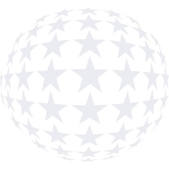 Glob cu stele - Sticker Decorativ - Alb polar - 90 x 83 cm Glob cu stele - Sticker Decorativ - Alb polar - 90 x 83 cm