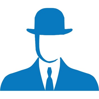 Barbat misterios - Sticker Decorativ - Albastru - 133 x 110 cm Barbat misterios - Sticker Decorativ - Albastru - 133 x 110 cm