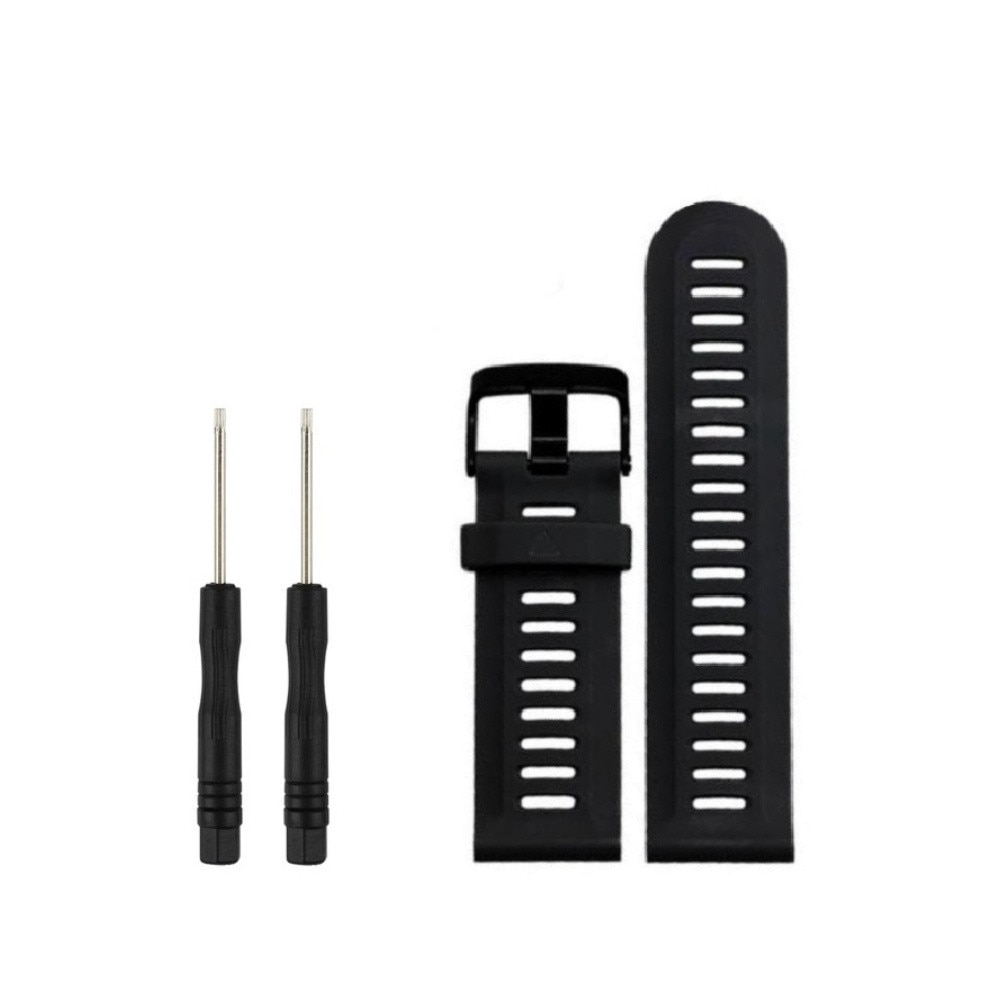 Curea din silicon neagra compatibila cu Garmin Fenix 5+2 surubelnite incluse in pachet