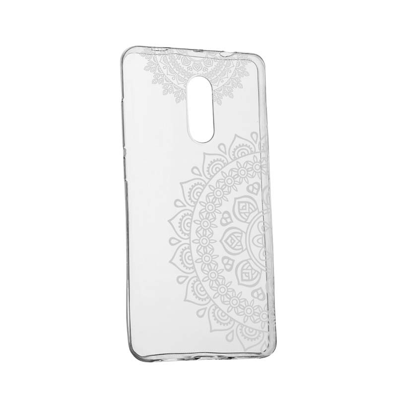 Husa Silicon, Transparent, Slim, Non-Figurative Alb, Nokia 7