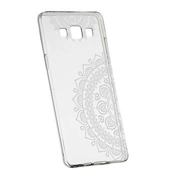 Husa Silicon, Transparent, Slim, Non-Figurative Alb, Samsung Galaxy J3 2016 Husa Silicon, Transparent, Slim, Non-Figurative Alb, Samsung Galaxy J3 2016