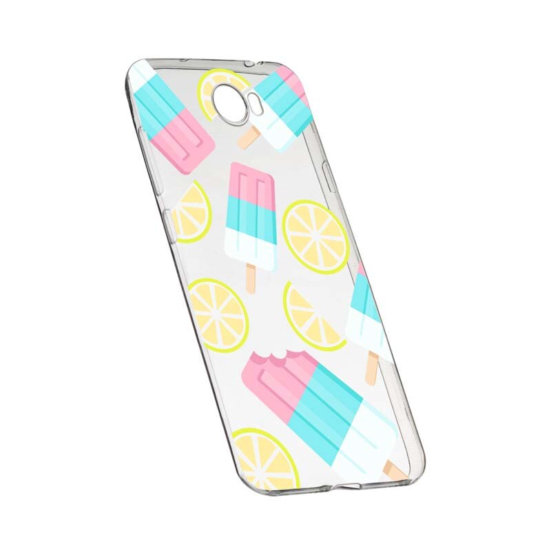 Husa Silicon, Transparent, Slim, Ice-Cream, Huawei Y7 / Enjoy 7 Plus / Nova Lite Plus 2017