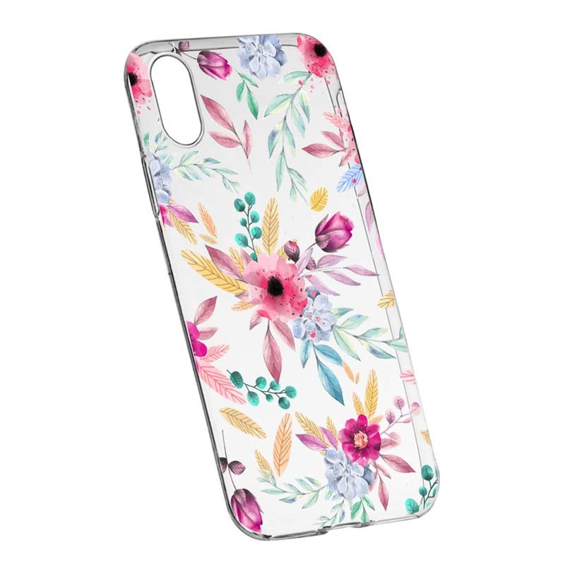 Husa pentru Apple iPhone XR, Happy Flowers, 69, Silicon