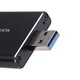 SSD адаптер mSATA към USB 3.0, External rack with USB stick type case, Черен
