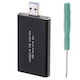 SSD адаптер mSATA към USB 3.0, External rack with USB stick type case, Черен
