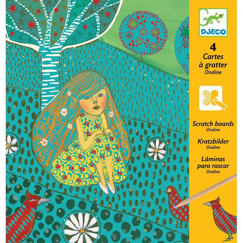 Joc creativ cu planse de razuit ,Ondine, Djeco