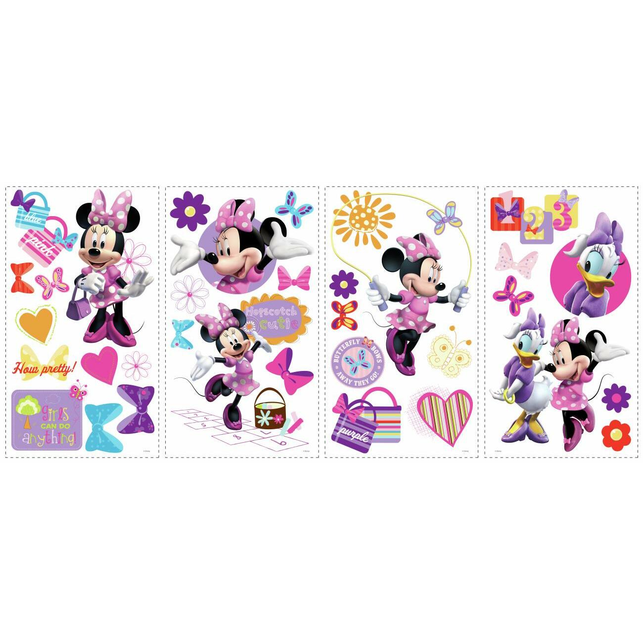 Sticker MINNIE BOW-TIQUE | 4 colite de 25,4 cm x 45,7 cm