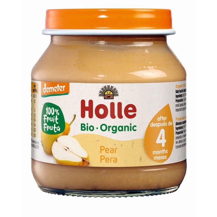 Piure Holle Bio, Pere, 125 g