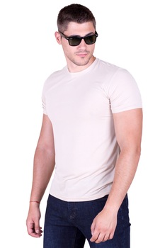 Tricou barbati STYLER, model 89008, Bej, 3XL Tricou barbati STYLER, model 89008, Bej, 3XL