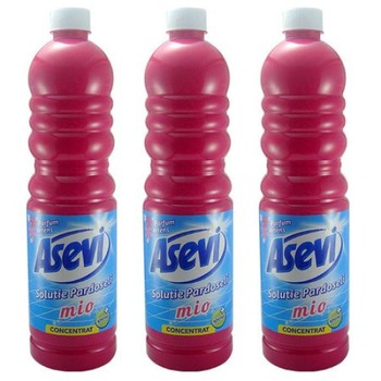 Pachet 3 buc detergent pardoseli, Asevi Mio, 1l Pachet 3 buc detergent pardoseli, Asevi Mio, 1l