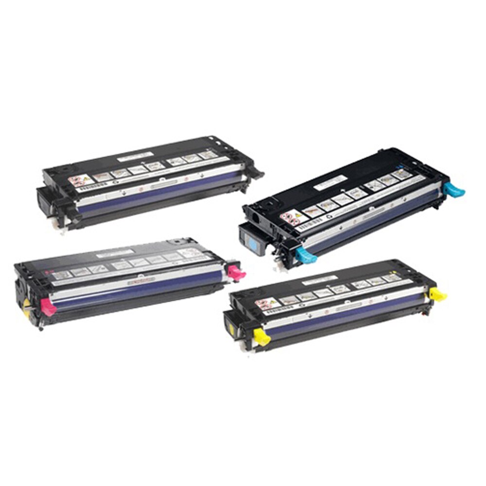 Set 4 Cartuse toner, GraphiteK, compatibile DELL 3130cn (330-1198) negru, cyan , magenta, yellow, 9000 pagini certificate ISO19.752
