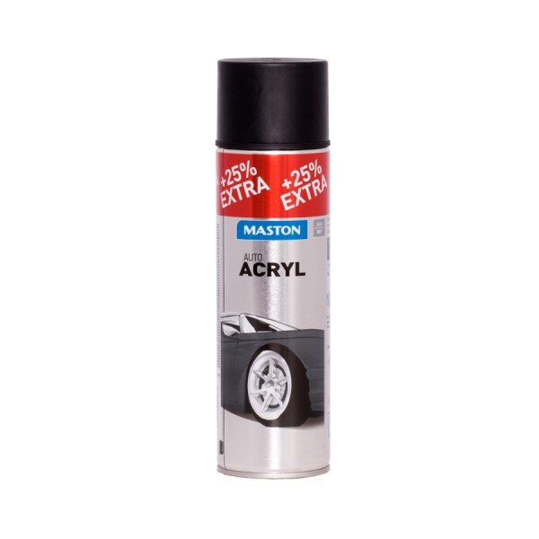 Spray acrilic, Maston, negru mat, 500ml
