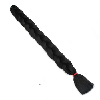 Extensii colorate de par pentru impletituri negru 165 g (par sintetic) Extensii colorate de par pentru impletituri negru 165 g (par sintetic)