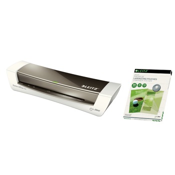 KIT Laminator LEITZ iLAM Home Office A4, 80-125 microni - gri + 3 Seturi Folii Leitz UDT A4, 80 microni KIT Laminator LEITZ iLAM Home Office A4, 80-125 microni - gri + 3 Seturi Folii Leitz UDT A4, 80 microni