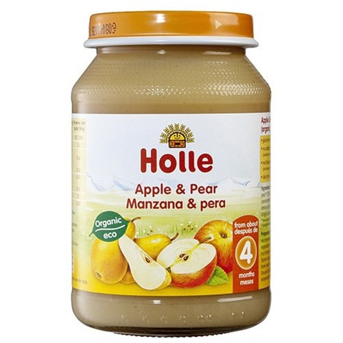 Piure Holle Bio, Mere si pere, 190 g
