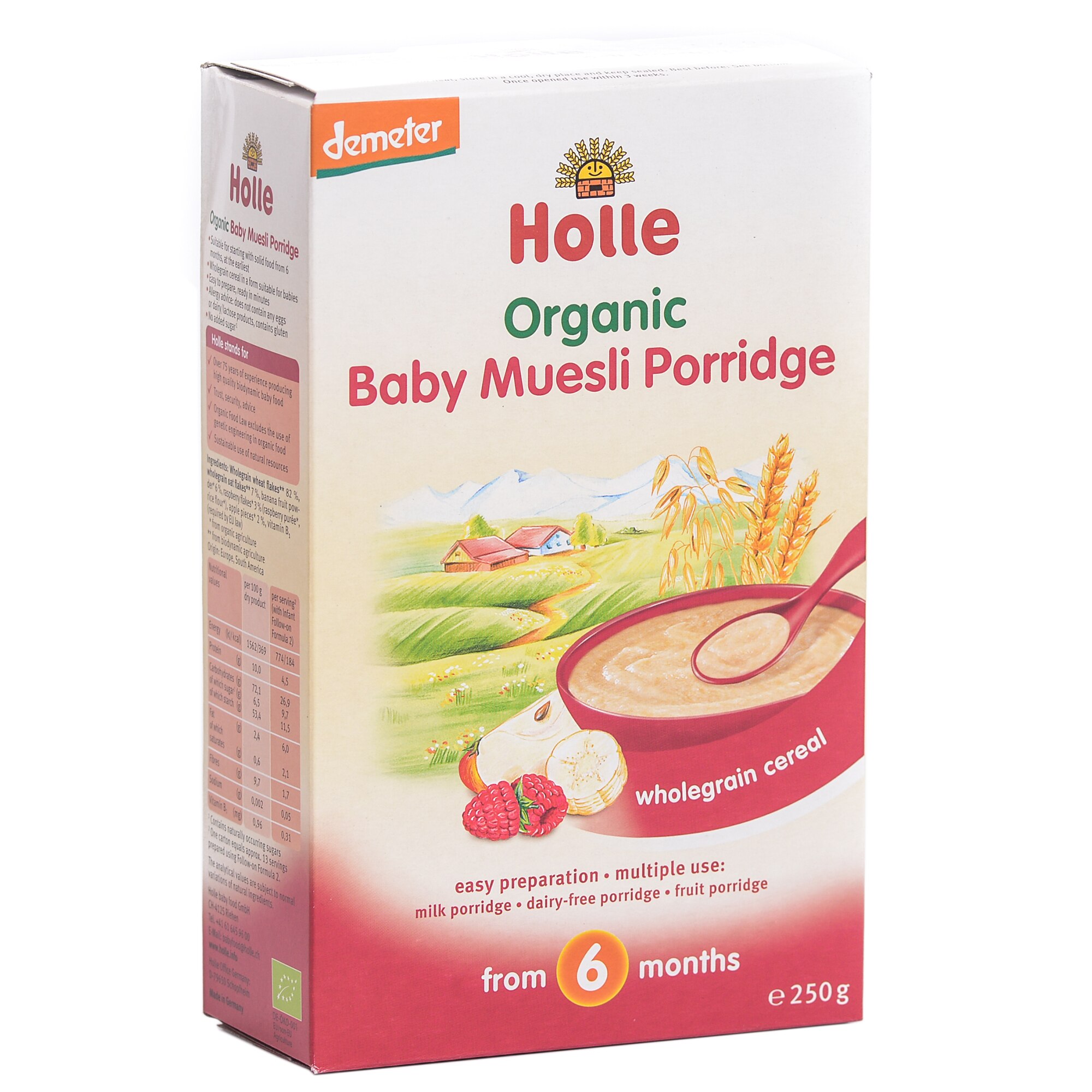 Cereale musli organic Holle Bio, 250 g, de la 6 luni