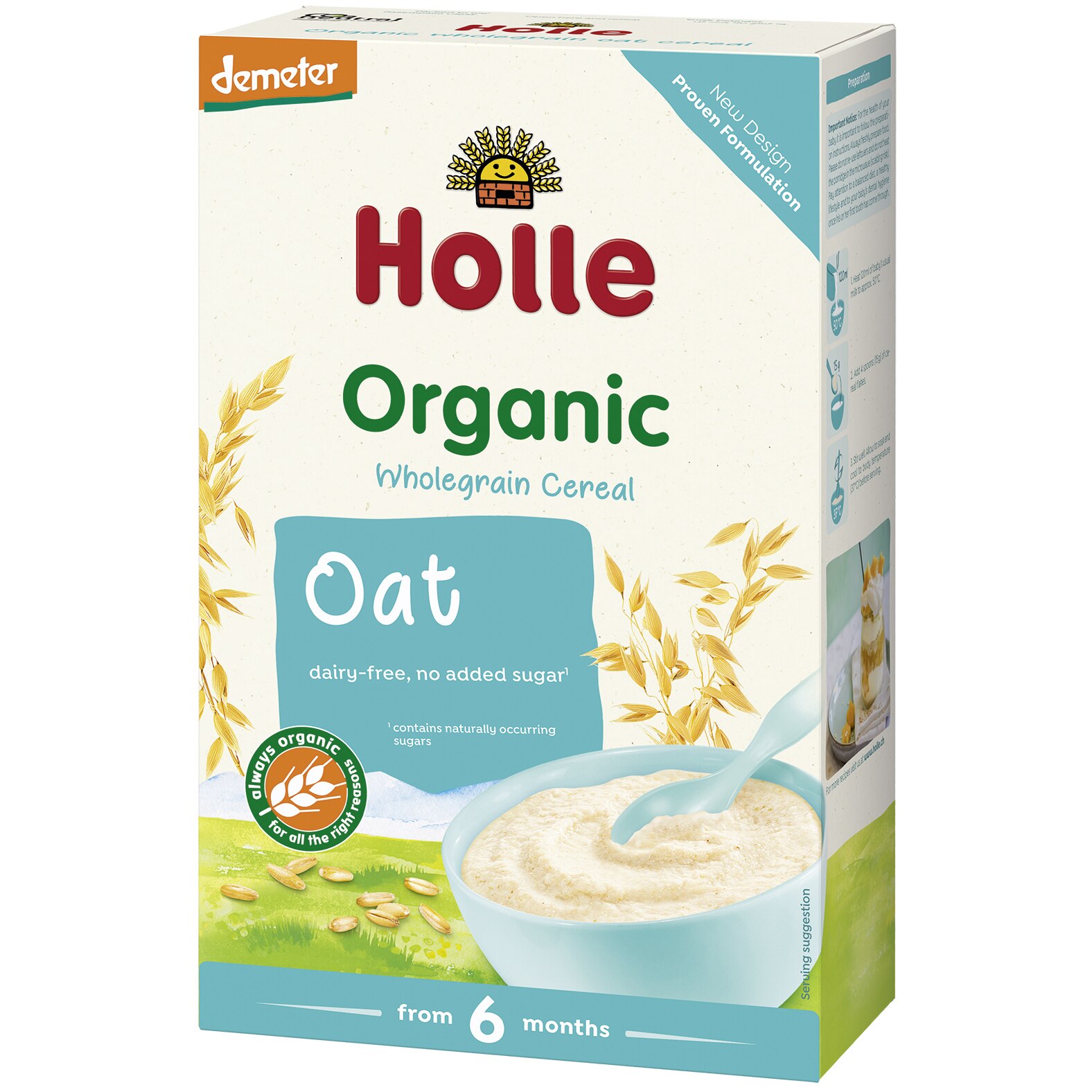 Piure Holle Bio, Ovaz organic, 250 g