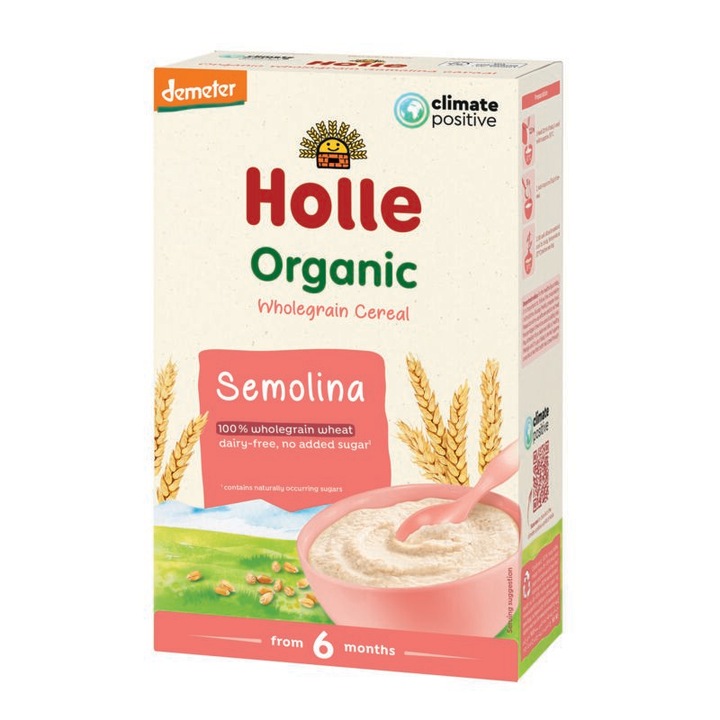 Piure Holle Bio, Gris organic , 250 g