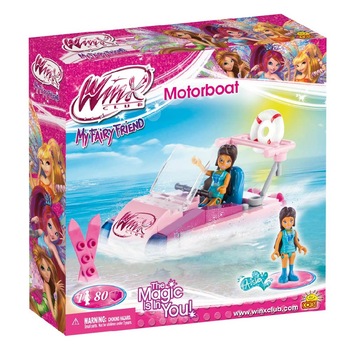 Set constructie WINX - Aisha, barca cu motor - COBI Set constructie WINX - Aisha, barca cu motor - COBI