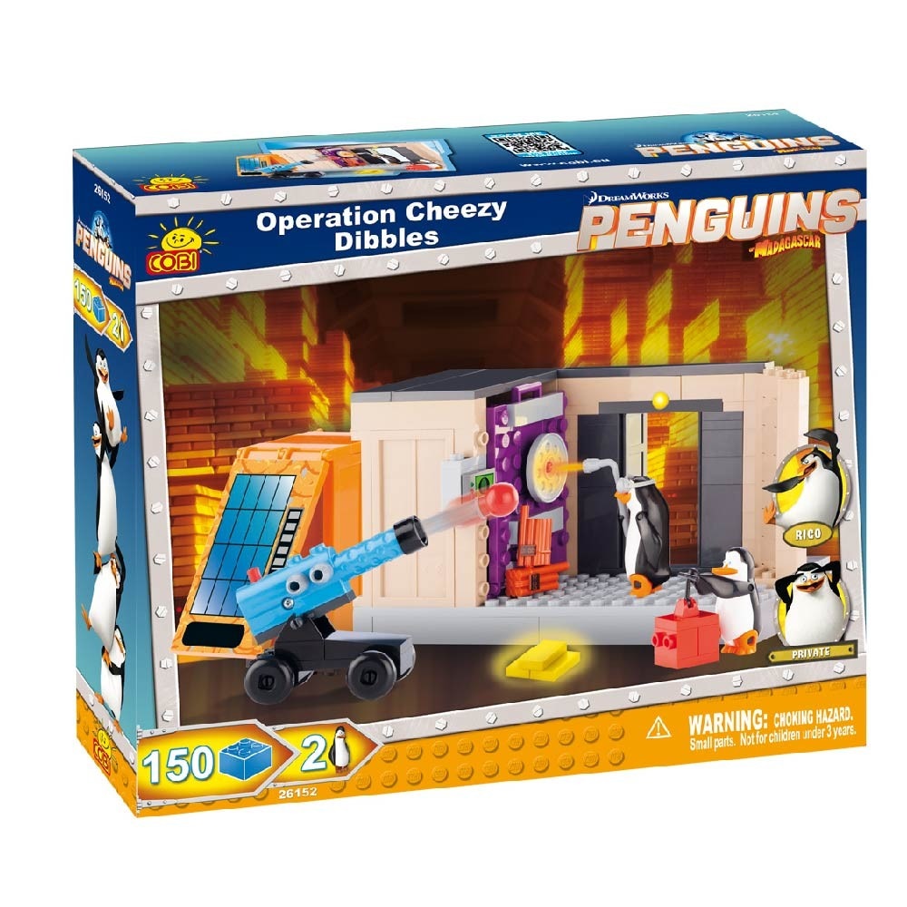 Set constructie Pinguinii din Madagascar - Operatiunea Chezzy Dibble - COBI