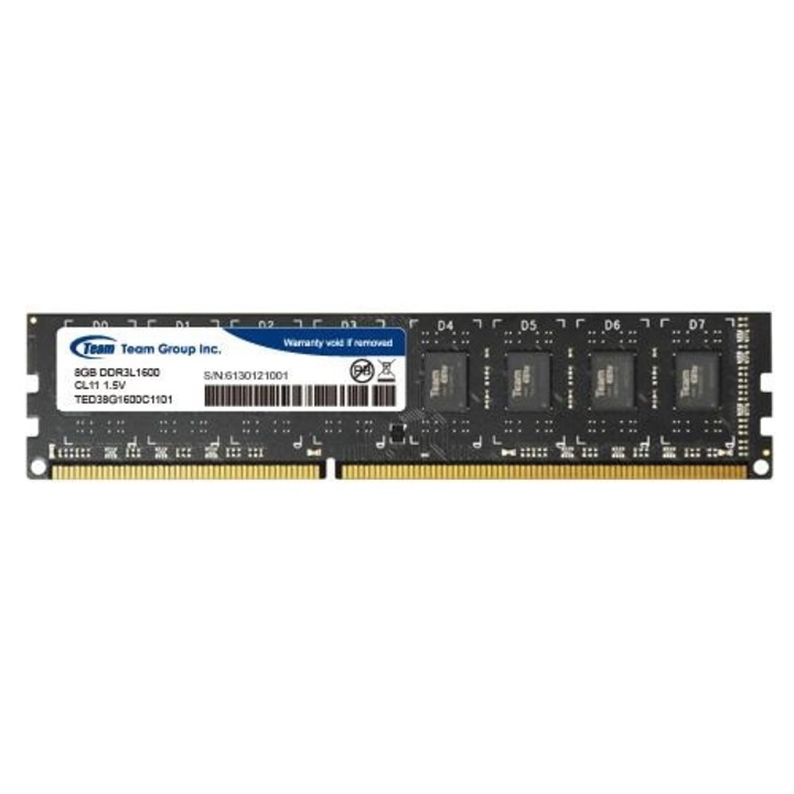 Memorie TeamGroup, 8GB DIMM, DDR3, 1600MHz, CL11, 1.5V