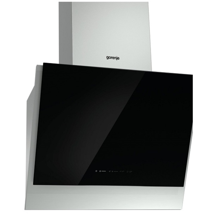 Hota incorporabila decorativa Gorenje WHI641A3XGB, putere de absorbtie 416 mc/h, 1 motor, 1 filtru, 59.5 cm, Negru