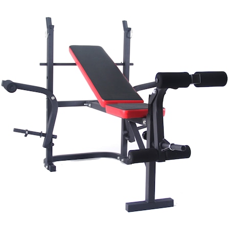 Banca multifunctionala pliabila FitTronic B300, spatar reglabil, tapiterie rezistenta, greutate suportata120 kg