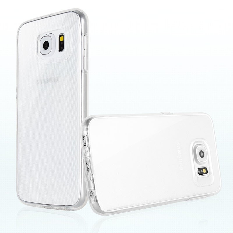 Husa de protectie Mercury Transparent Jelly pentru Samsung Galaxy S6 Edge, TPU, Transparent