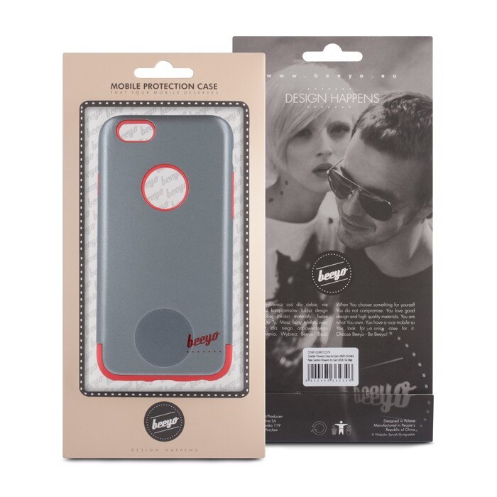 Husa de protectie Telforceone Beeyo Stardust Synergy pentru Samsung A3 2017 Gri/Rosu