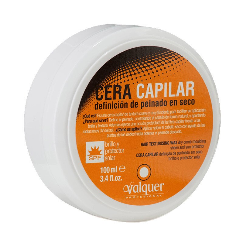 Ceara lucioasa fixare/modelare cu protectie solara Valquer 100ml