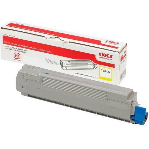 Cartus toner, OKI, Original, Pentru C532- C542- MC573, Galben, 1.500