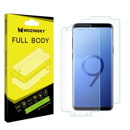 Folie protectie Wozinsky Full Body Self-Repair pentru Samsung Galaxy S9 Plus, set TPU fata+spate, transparent