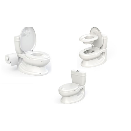 Olita -Tip WC Educational de Antrenament pentru copii,Muzical,Cu bazin si suport hartie igienica, Alba