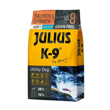 Hrana uscata pentru caini Julius K9, Adult, Somon, 10kg Hrana uscata pentru caini Julius K9, Adult, Somon, 10kg