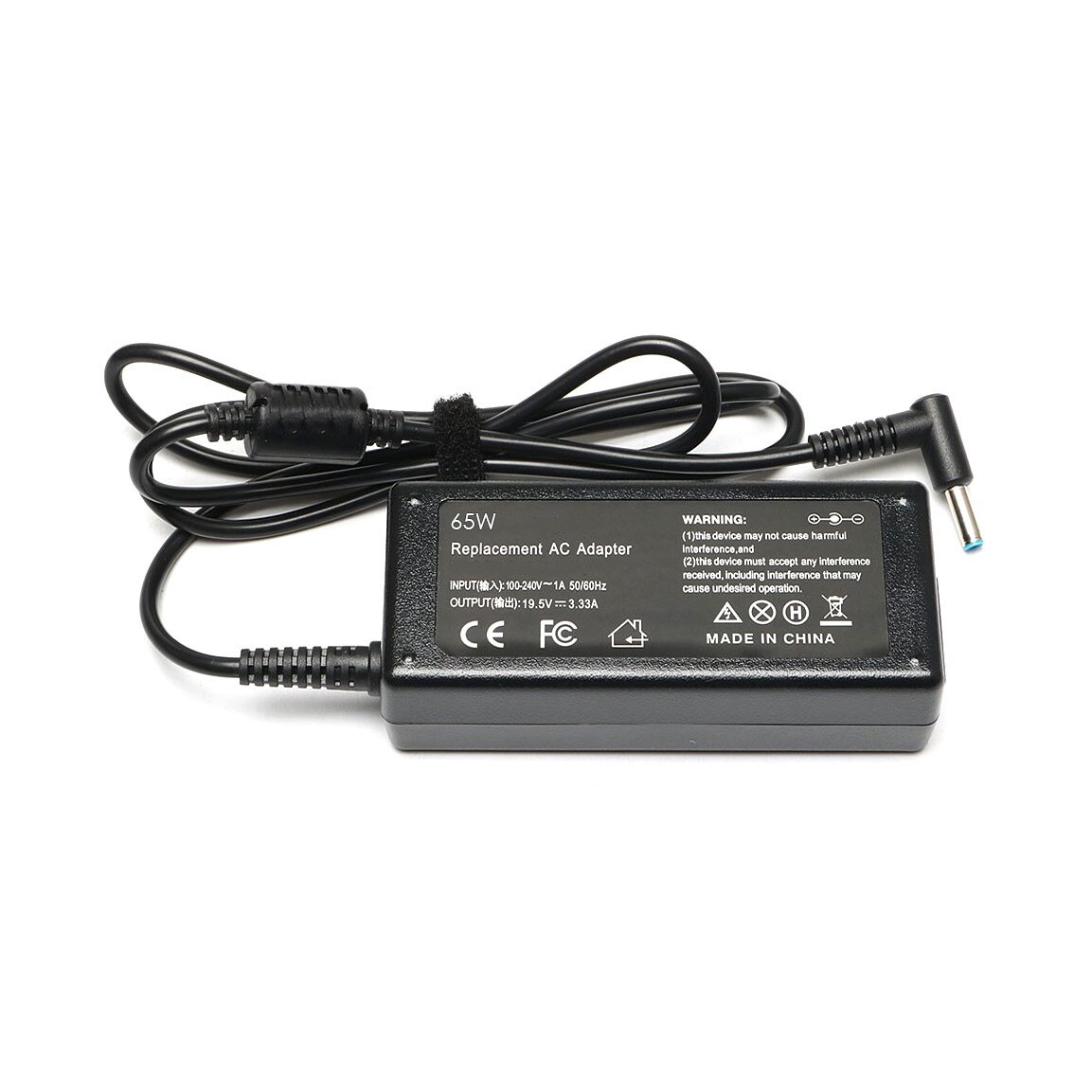 Incarcator Laptop Replacement HP 19.5V 3.33A 65W mufa rotunda albastra