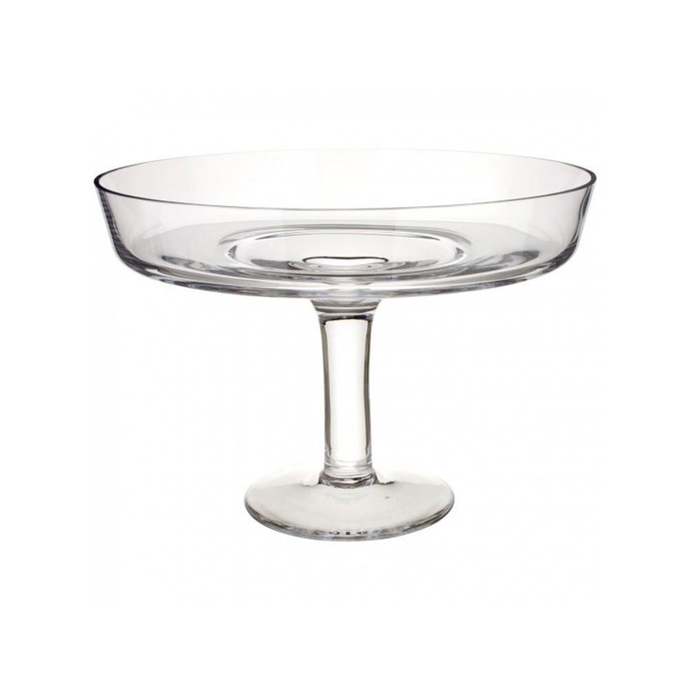 Platou din sticla pentru aperitive, Retro no. 2, 24 x 18 cm, Transparent