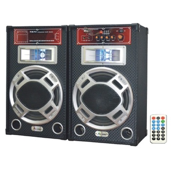 Boxe active Ailiang , Usb , SD card , radio FM , conectivitate bluetooth, Telecomanda inclusa , 8 Ohmi , putere 120 W , negru Boxe active Ailiang , Usb , SD card , radio FM , conectivitate bluetooth, Telecomanda inclusa , 8 Ohmi , putere 120 W , negru