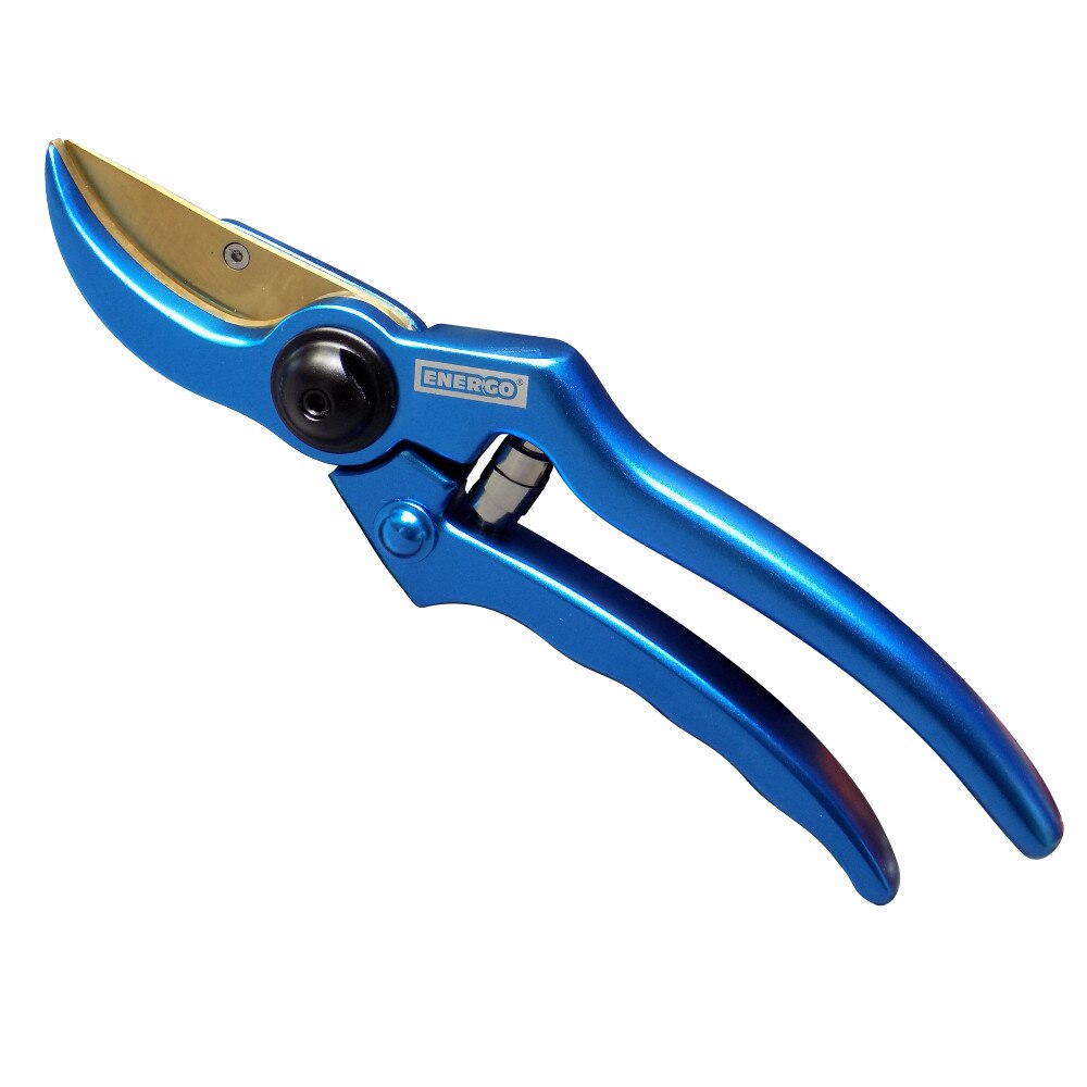 Foarfeca pentru vie 200 MM light blue, bypass, lama titanizata Energo