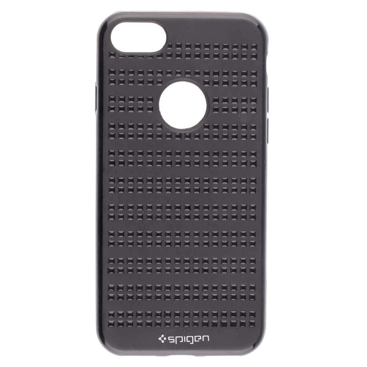 Husa protectie iPhone 7 Spigen super slim Negru + Folie display cu sticla securizata Asahi Japonia Joyshell