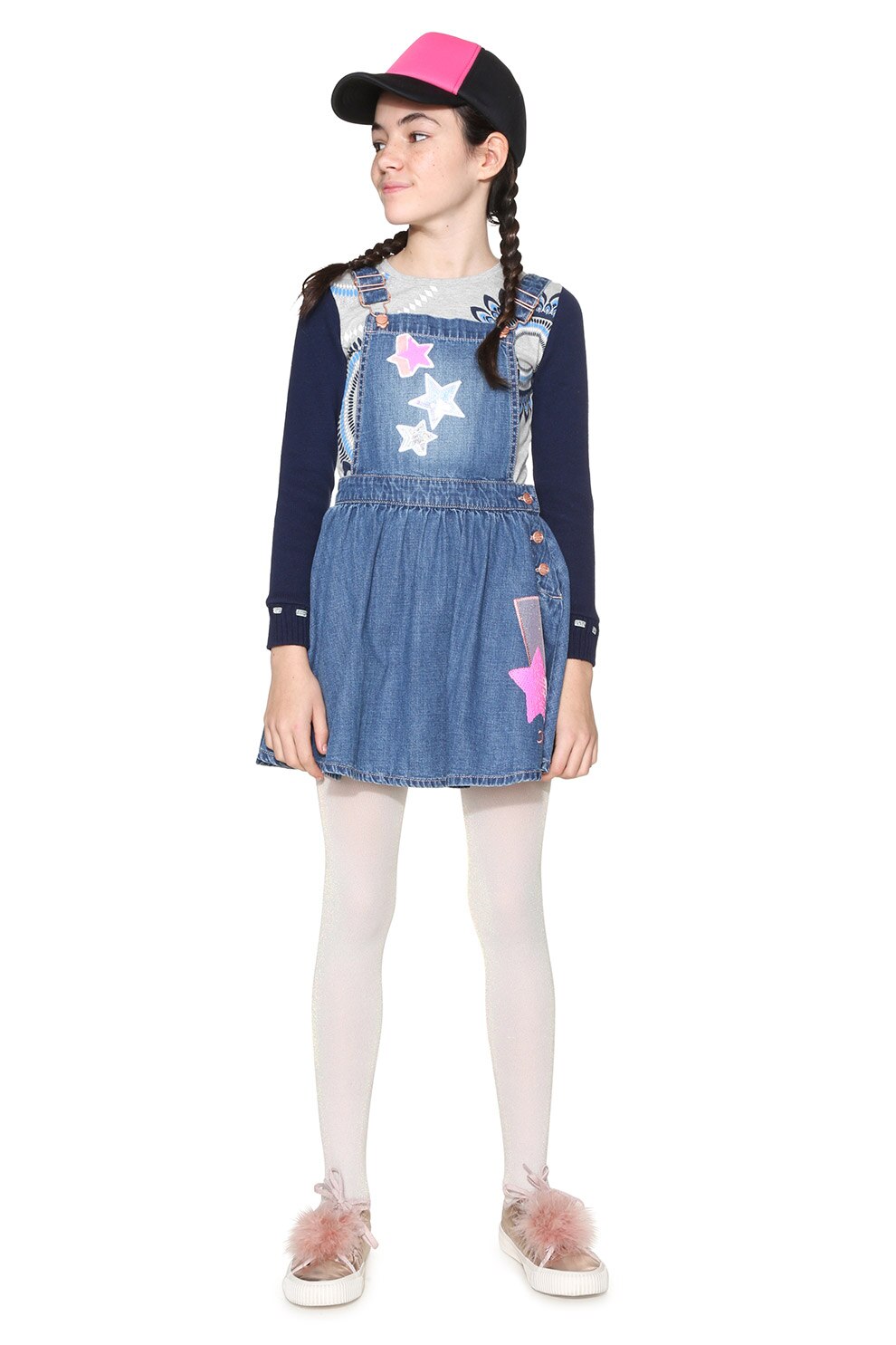 DESIGUAL, Sarafan cu paiete Charleton, Albastru