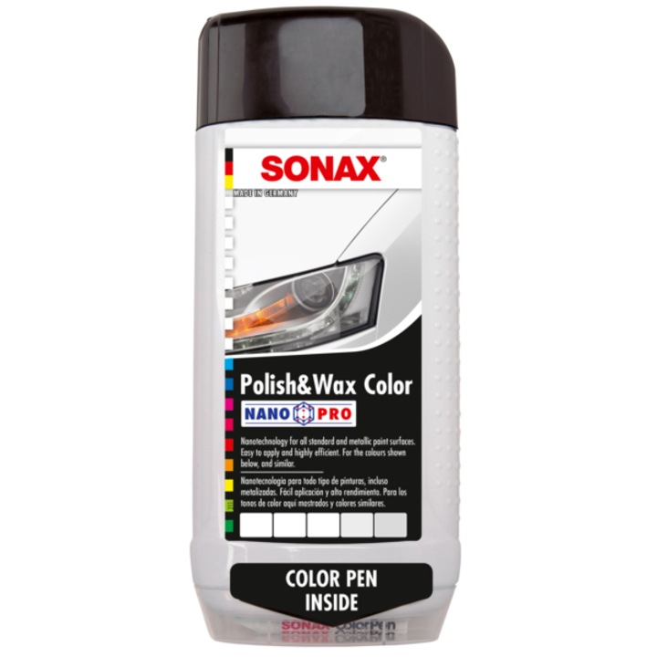 Лосион за кола маска и полиране бяло + корекционен молив Sonax, 500 мл