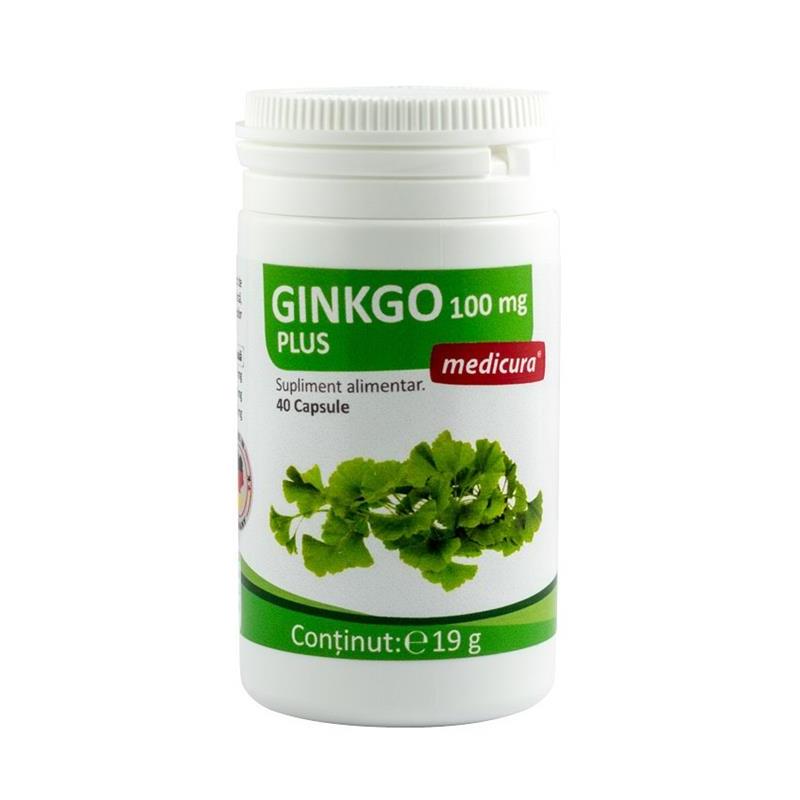 Ginkgo Biloba 100mg Plus 40cps Medicura